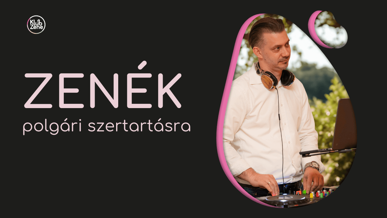 Profi DJ hangosítás és keverőpult egy polgári szertartás helyszínén, biztosítva a tökéletes zenéket